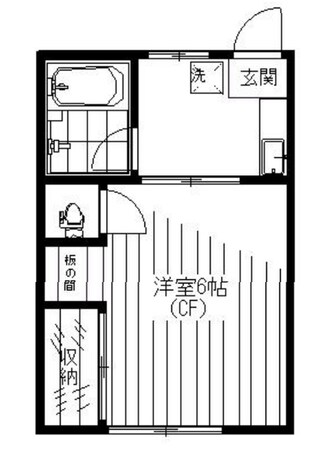 飯田マンションの物件間取画像